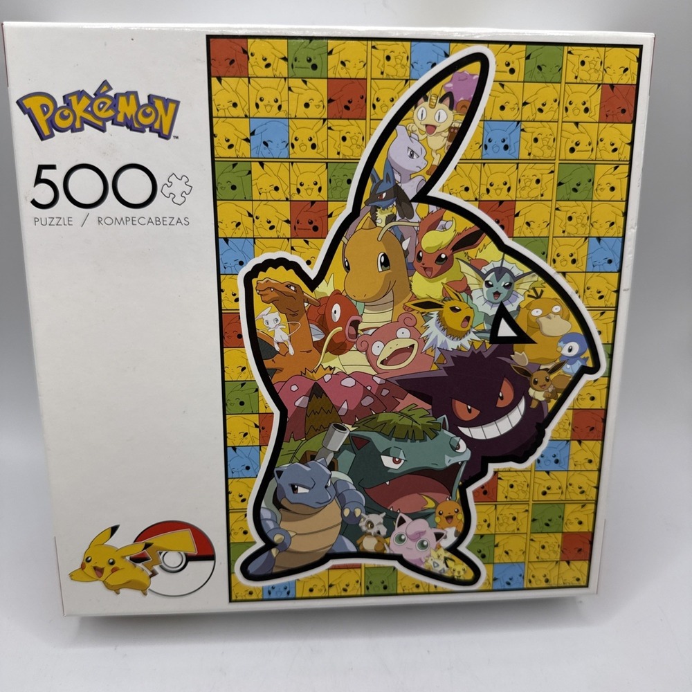 Pokemon Puzzle 500 Piece Pikachu Silhouette Buffalo Games and Puzzles 03350
